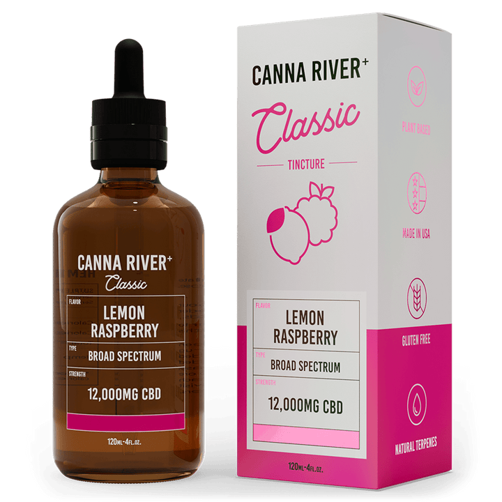 CBD Classic Tincture Tincture Canna River Broad Spectrum (THC Free) Lemon Raspberry 12000mg CBD / 120mL
