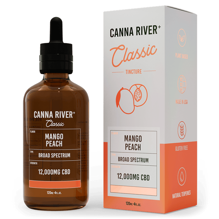 CBD Classic Tincture Tincture Canna River Broad Spectrum (THC Free) Mango Peach 12000mg CBD / 120mL