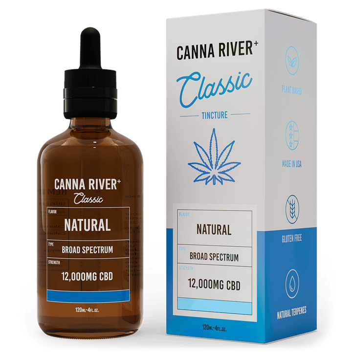 CBD Classic Tincture Tincture Canna River Broad Spectrum (THC Free) Natural 12000mg CBD / 120mL