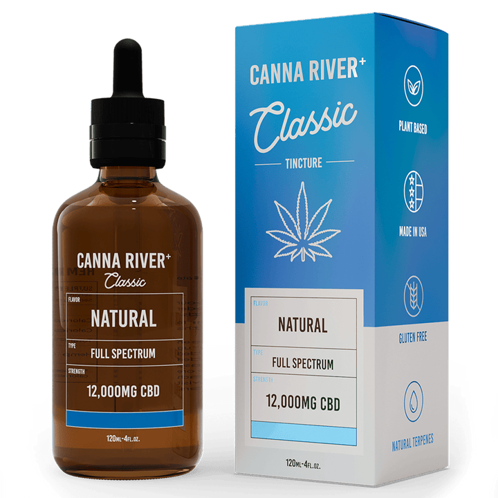 CBD Classic Tincture Tincture Canna River Full Spectrum (Contains THC) Natural 12000mg CBD / 120mL