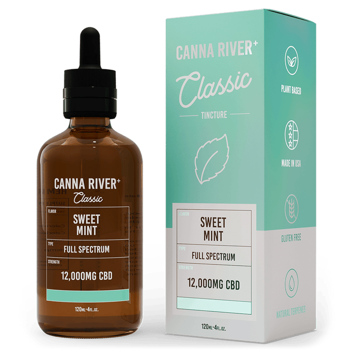 CBD Classic Tincture Tincture Canna River Full Spectrum (Contains THC) Sweet Mint 12000mg CBD / 120mL