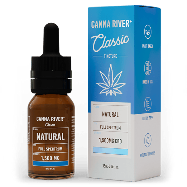 CBD Classic Tincture Tincture Canna River Full Spectrum (Contains THC) Natural 1500mg CBD / 15mL