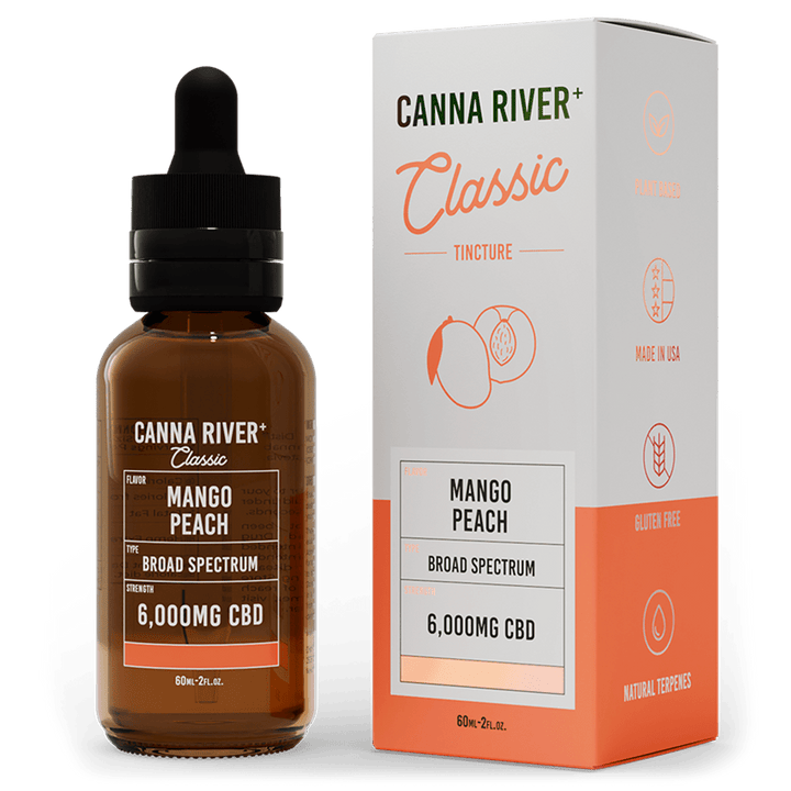 CBD Classic Tincture Tincture Canna River Broad Spectrum (THC Free) Mango Peach 6000mg CBD / 60mL