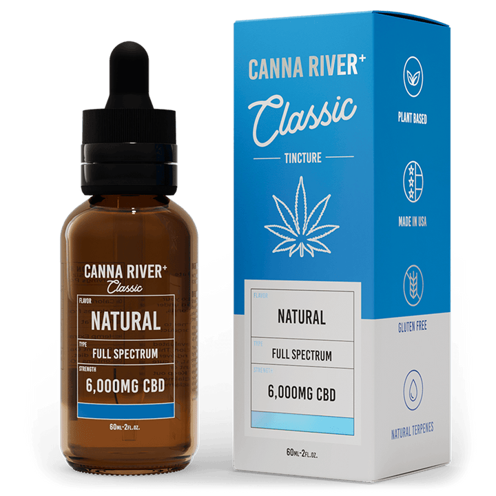 CBD Classic Tincture Tincture Canna River Full Spectrum (Contains THC) Natural 6000mg CBD / 60mL