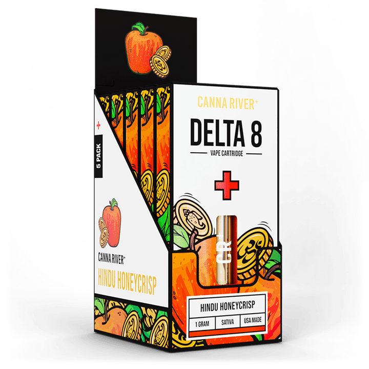 D8 Cartridge Vape Canna River Delta 8 THC Hindu Honeycrisp 1 Gram / 5 Units