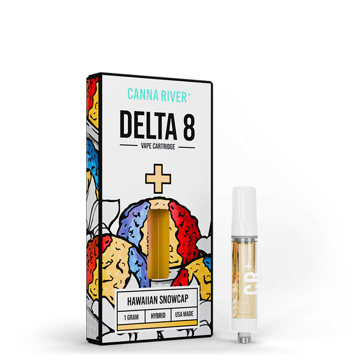 D8 Cartridge Vape Canna River Delta 8 THC Hawaiian Snowcap 1 Gram / 1 Unit