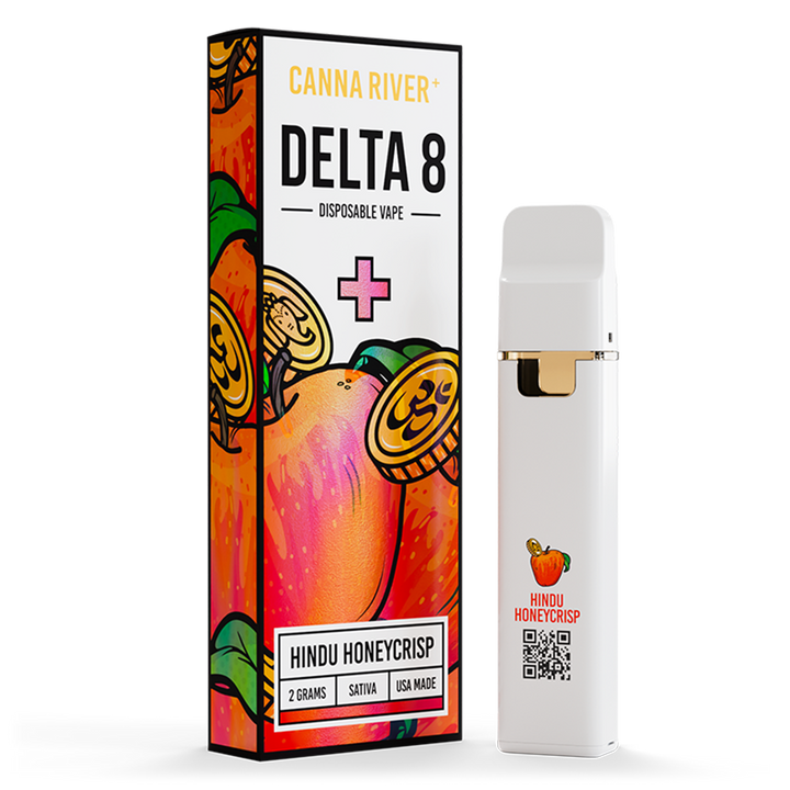 D8 Disposable Vape Canna River Delta 8 THC Hindu Honeycrisp 2 Grams / 1 Unit