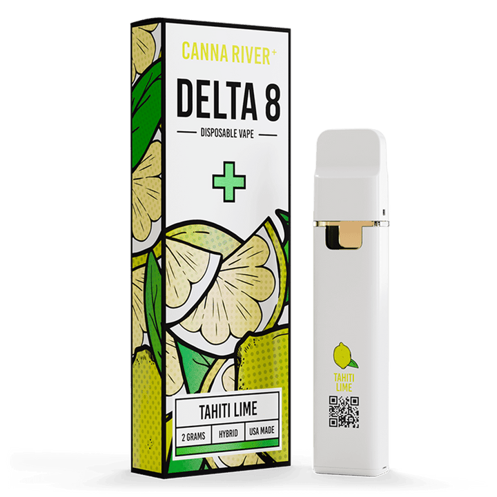 D8 Disposable Vape Canna River Delta 8 THC Tahiti Lime 2 Grams / 1 Unit