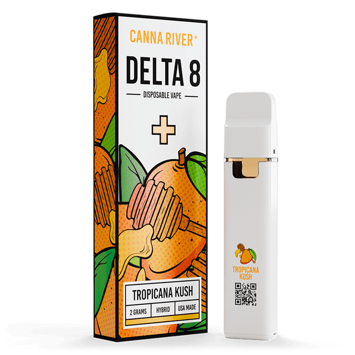 D8 Disposable Vape Canna River Delta 8 THC Tropicana Kush 2 Grams / 1 Unit