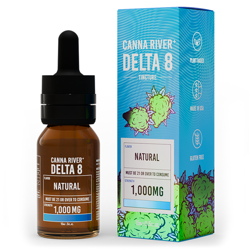 D8 Tincture Tincture Canna River Delta 8 THC Natural 1000mg / 15mL