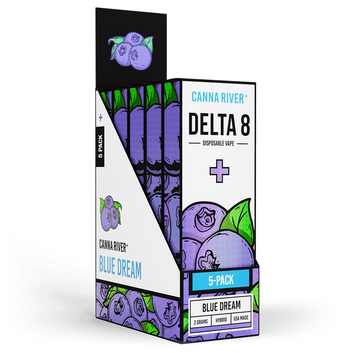 D8 Disposable Vape Canna River Delta 8 THC Blue Dream 2 Gram / 5 Units