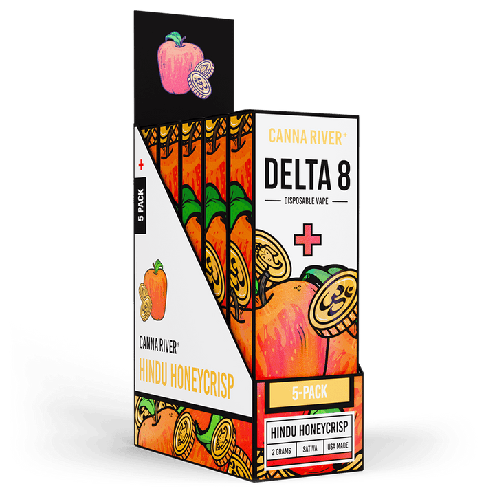 D8 Disposable Vape Canna River Delta 8 THC Hindu Honeycrisp 2 Gram / 5 Units