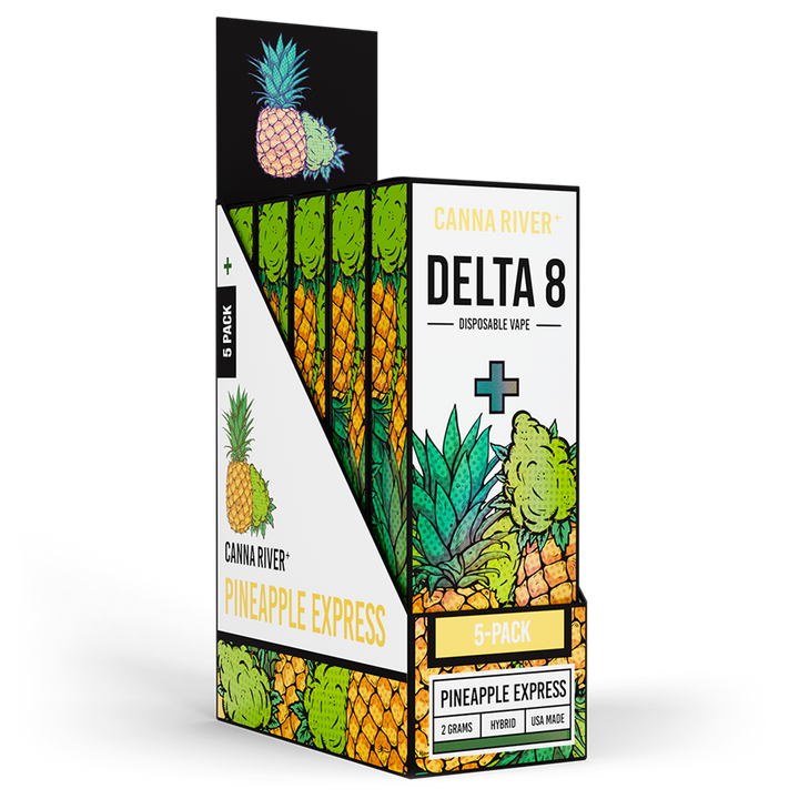 D8 Disposable Vape Canna River Delta 8 THC Pineapple Express 2 Gram / 5 Units