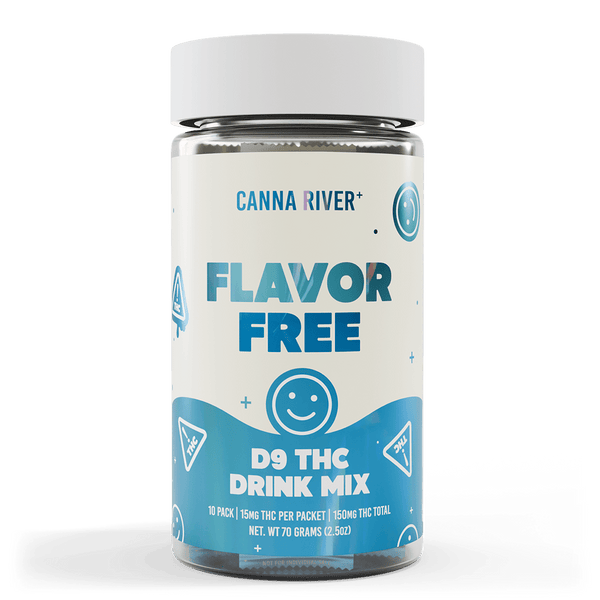 D9 Drink Mix Beverage Canna River Full Spectrum (Contains THC) Flavor Free 15mg D9 THC / 10 Packets