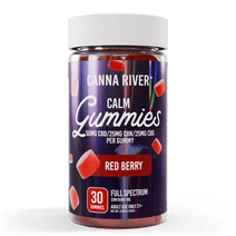 CBD Calm Gummies - Full Spectrum (Contains THC) / Red Berry / 30 Gummies - 250820FCALMRB