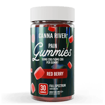 CBD Pain Gummies - Full Spectrum (Contains THC) / Red Berry / 30 Gummies - 260622FPAINRB