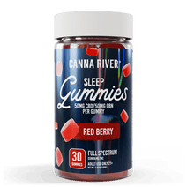 CBD Sleep Gummies - Full Spectrum (Contains THC) / Red Berry / 30 Gummies - 260618FSLEEPRB