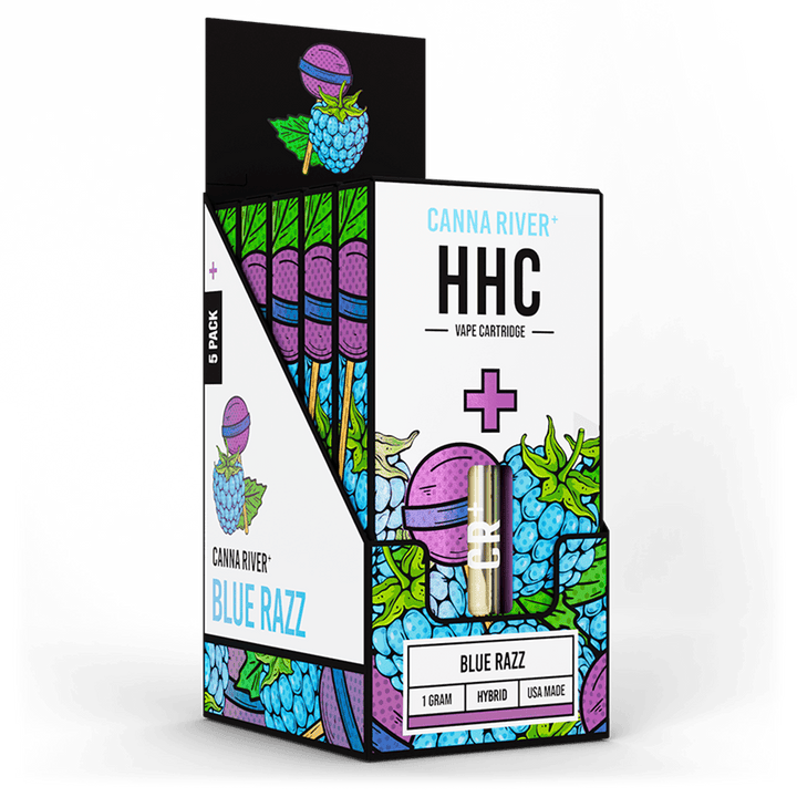HHC Cartridge Vape Canna River HHC Blue Razz 1 Gram / 5 Units