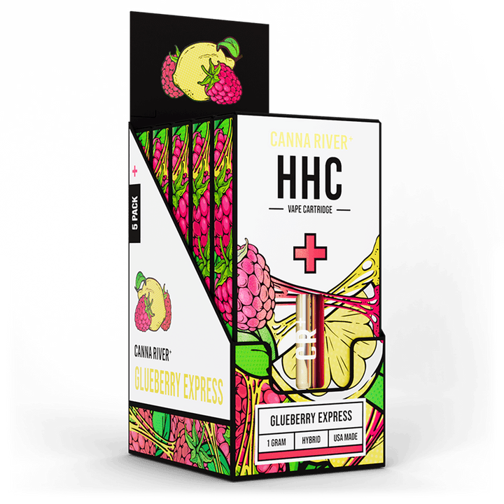 HHC Cartridge Vape Canna River HHC Glueberry Express 1 Gram / 5 Units