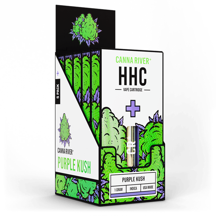 HHC Cartridge Vape Canna River HHC Purple Kush 1 Gram / 5 Units