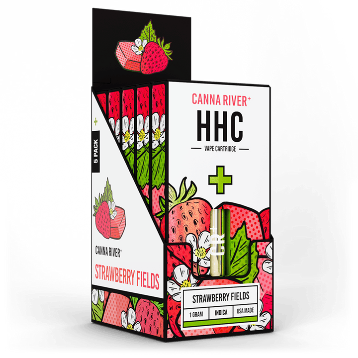 HHC Cartridge Vape Canna River HHC Strawberry Fields 1 Gram / 5 Units