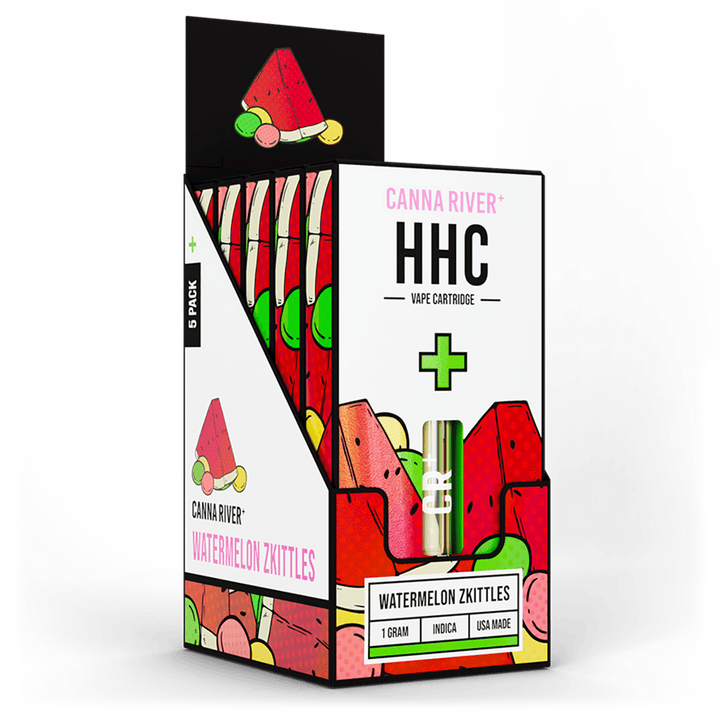 HHC Cartridge Vape Canna River HHC Watermelon Zkittles 1 Gram / 5 Units