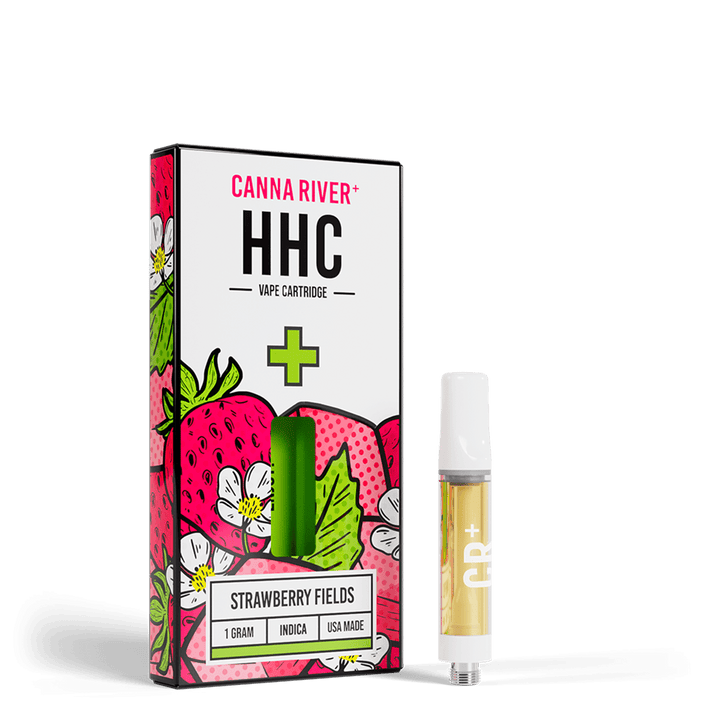 HHC Cartridge Vape Canna River HHC Strawberry Fields 1 Gram / 1 Unit