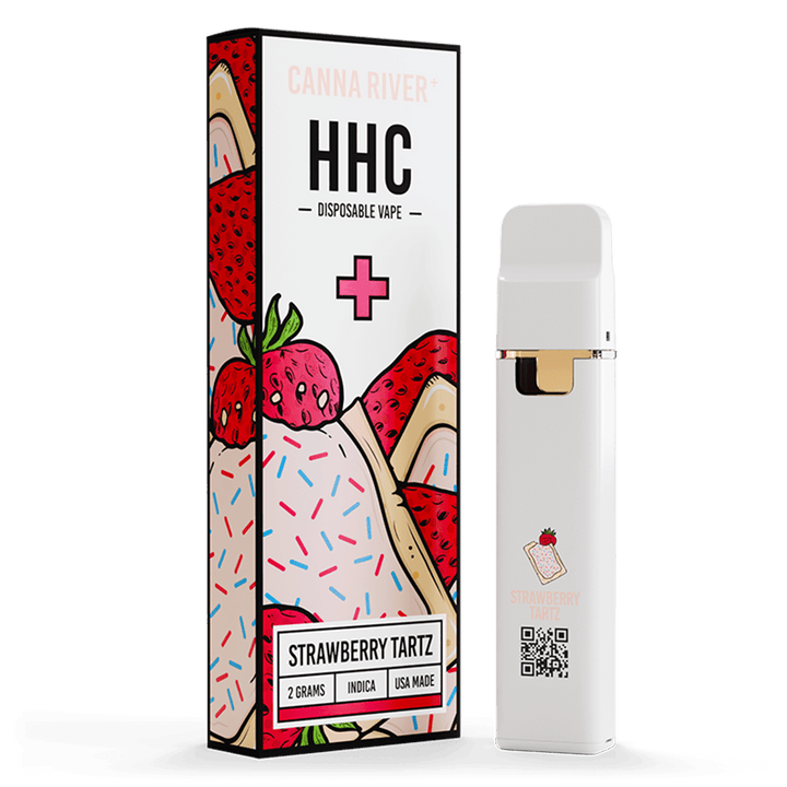 HHC Disposable Vape Canna River HHC Strawberry Tartz 2 Grams / 1 Unit