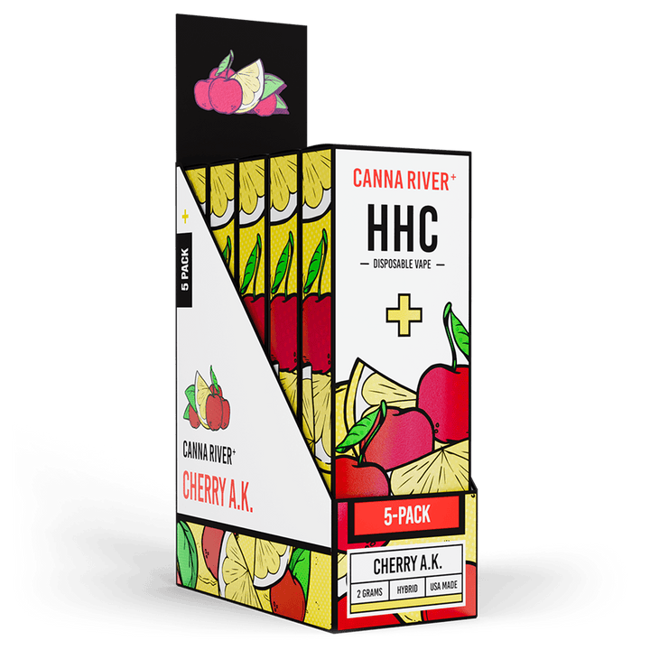 HHC Disposable Vape Canna River HHC Cherry A.K. 2 Grams / 5 Units
