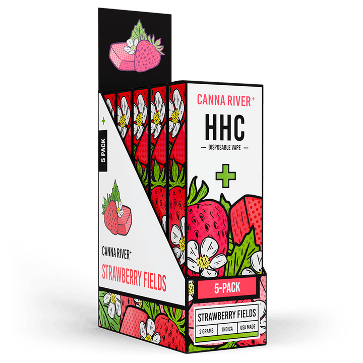 HHC Disposable Vape Canna River HHC Strawberry Fields 2 Grams / 5 Units